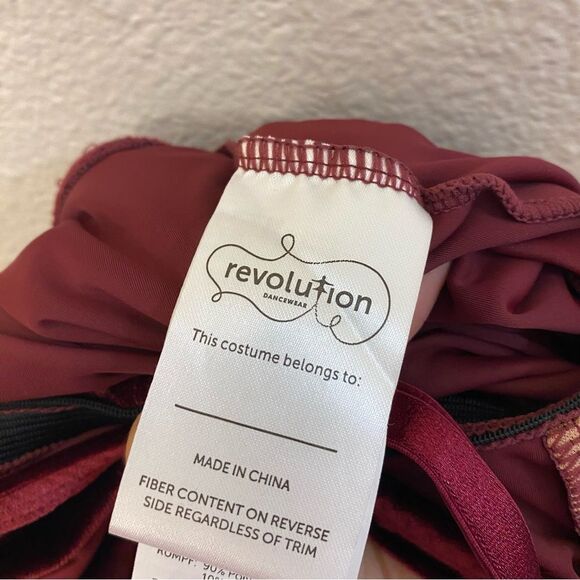 Revolution Tenth House Dance burgundy red velvet dress AS IT UNFOLDS RC24573 SA - Picture 8 of 11